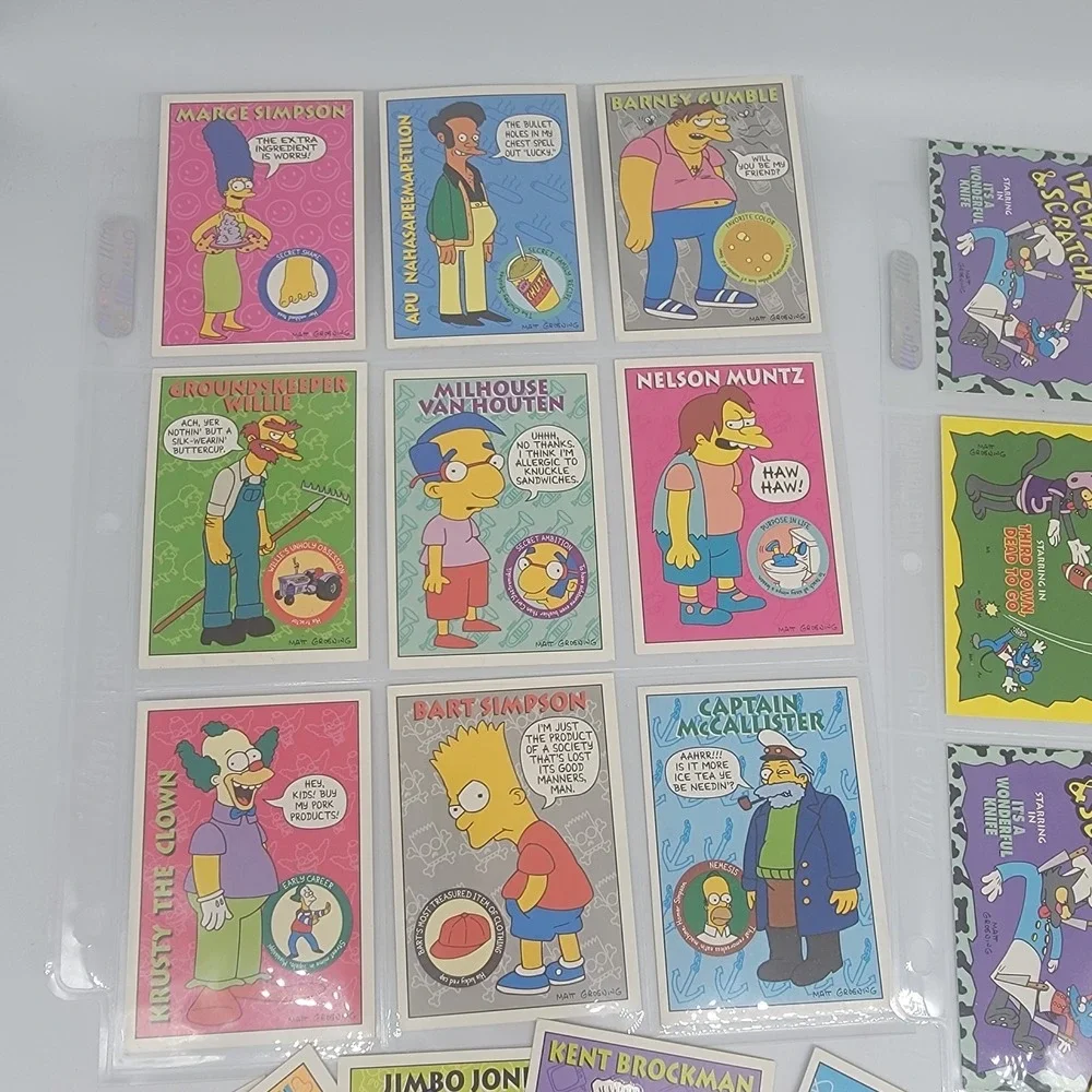 Vtg 90s The Simpsons 1990-93 Skybox 30 Card Lot Bart